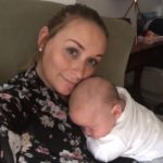 Elan Medical Skin Clinic's aesthetic therapist, Amy is pictured with her new baby boy, Charlie