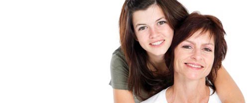 A mum and her teenage daughter consider acne treatment from Elan Medical Skin Clinics in London and Essex